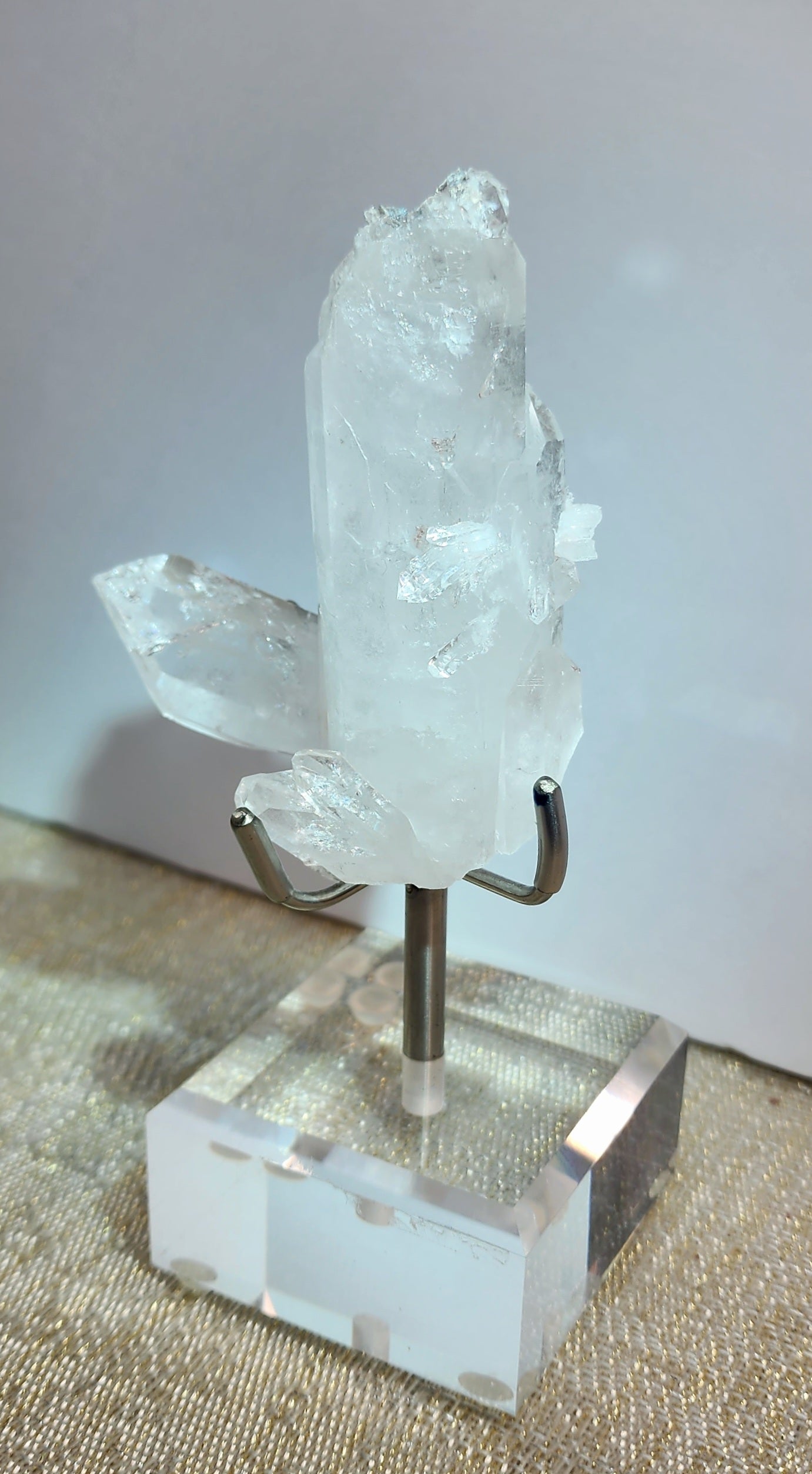High Quality Pink Lemurian Quartz Cluster from Columbia