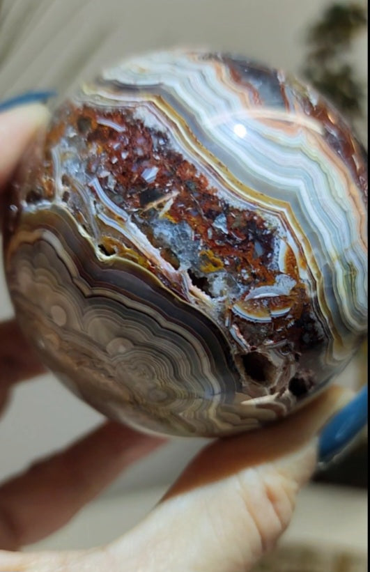 Red Mexican Lace Sphere