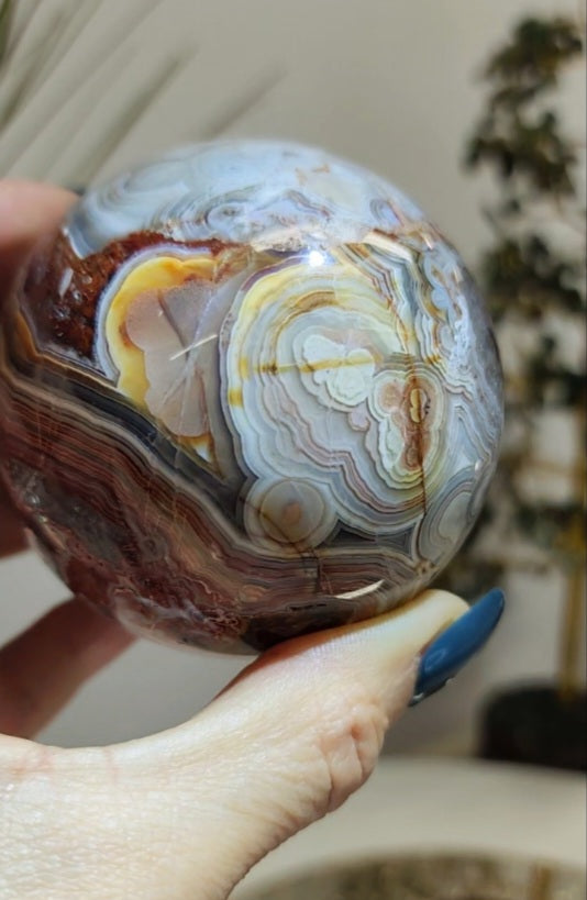 Red Mexican Lace Sphere