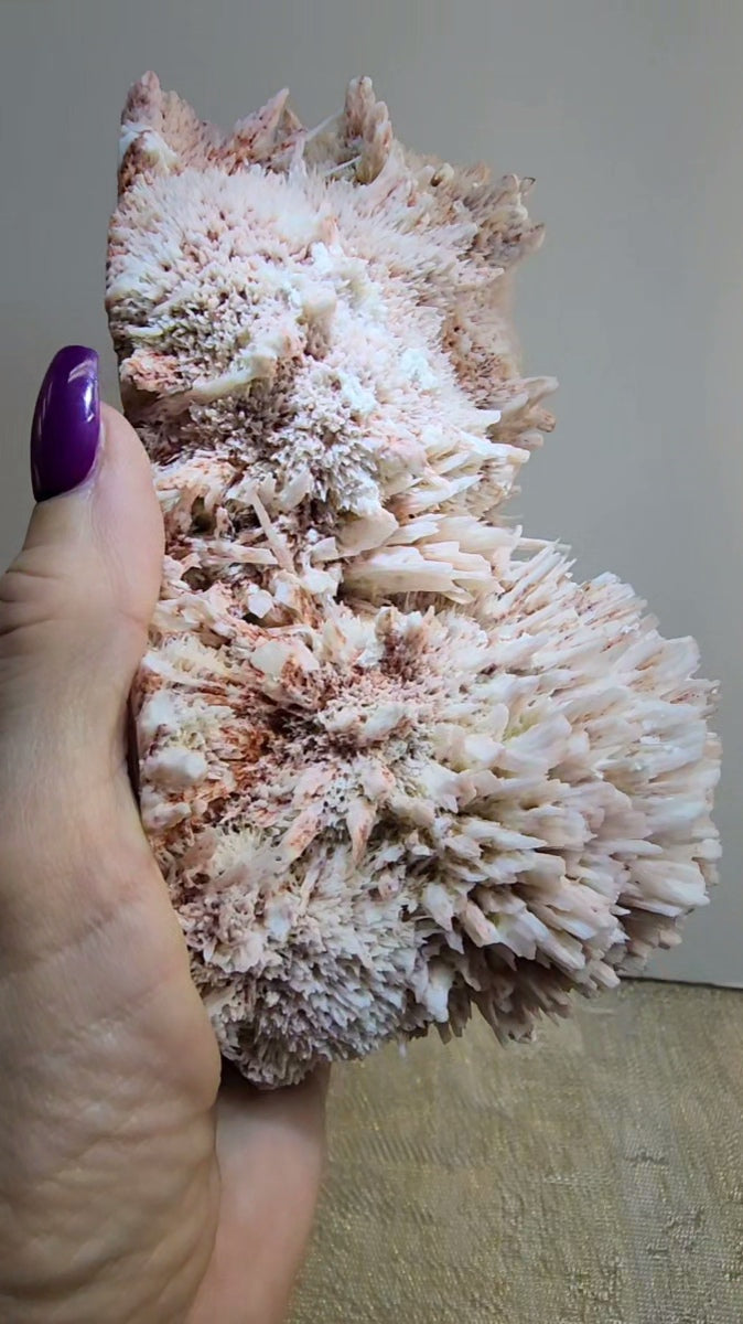 Large Mordenite and Scolecite with Stilbite Specimen from India