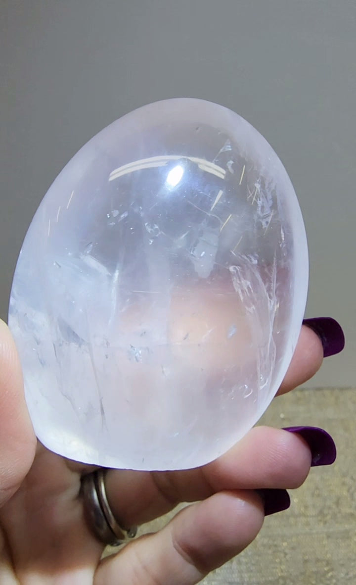 HQ Ice Rose Quartz Free Form from Madagascar