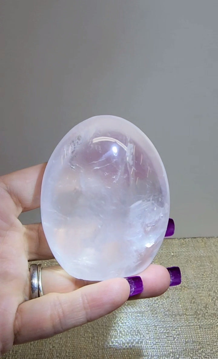 HQ Ice Rose Quartz Free Form from Madagascar