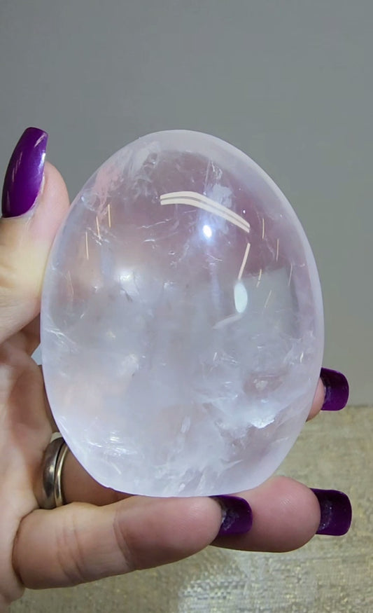 HQ Ice Rose Quartz Free Form from Madagascar