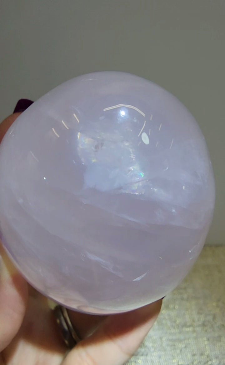 Large Rose Quartz Egg from Madagascar