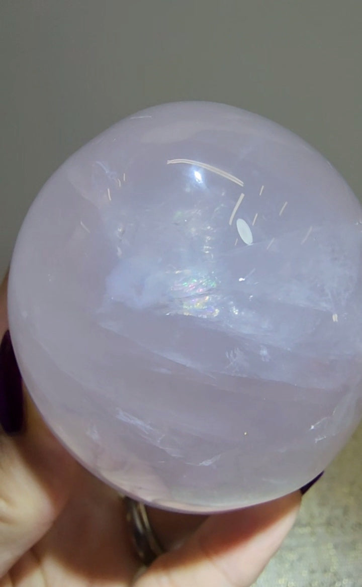 Large Rose Quartz Egg from Madagascar