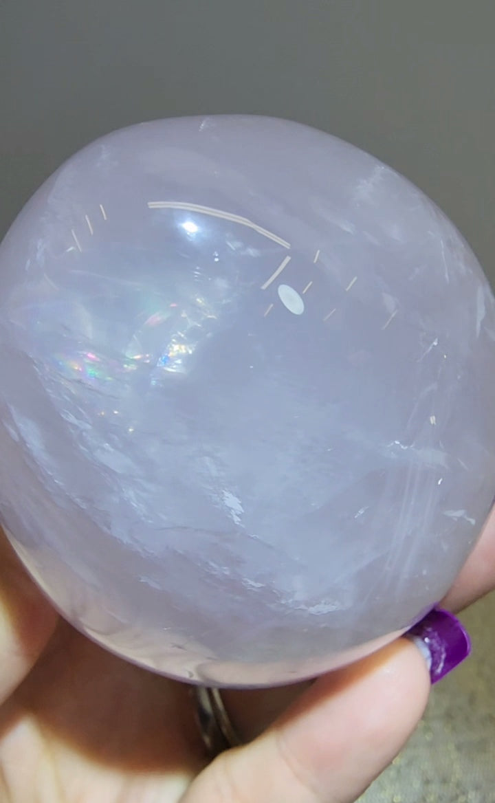 Large Rose Quartz Egg from Madagascar