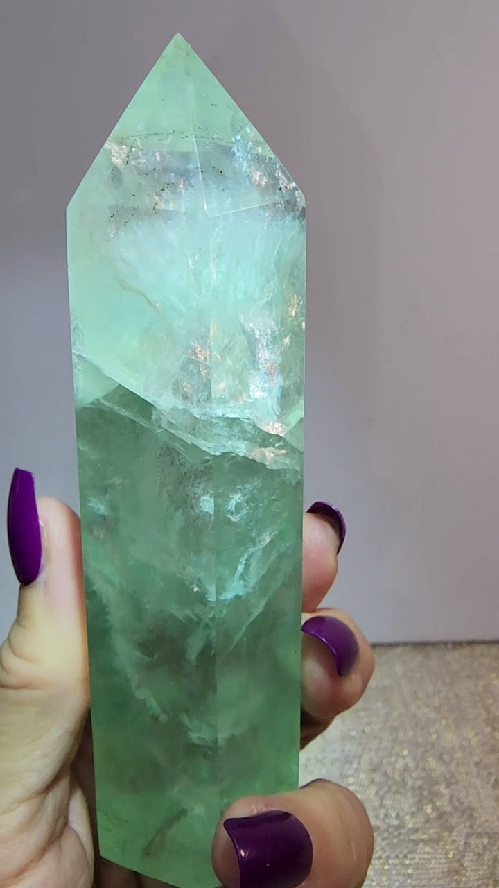 Green Fluorite Tower
