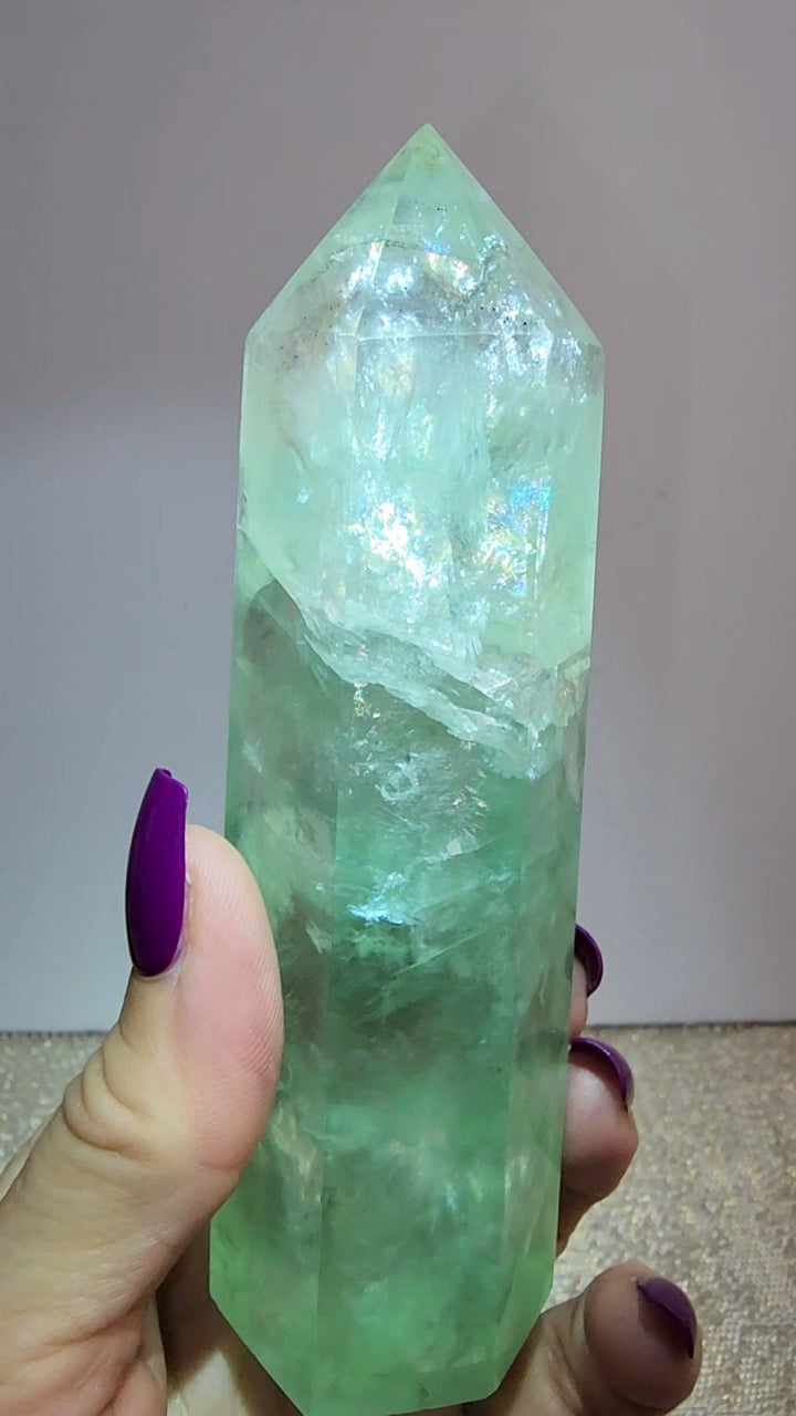 Green Fluorite Tower