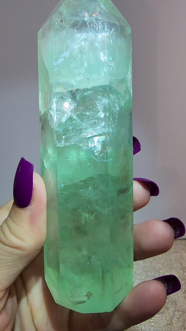 Green Fluorite Tower
