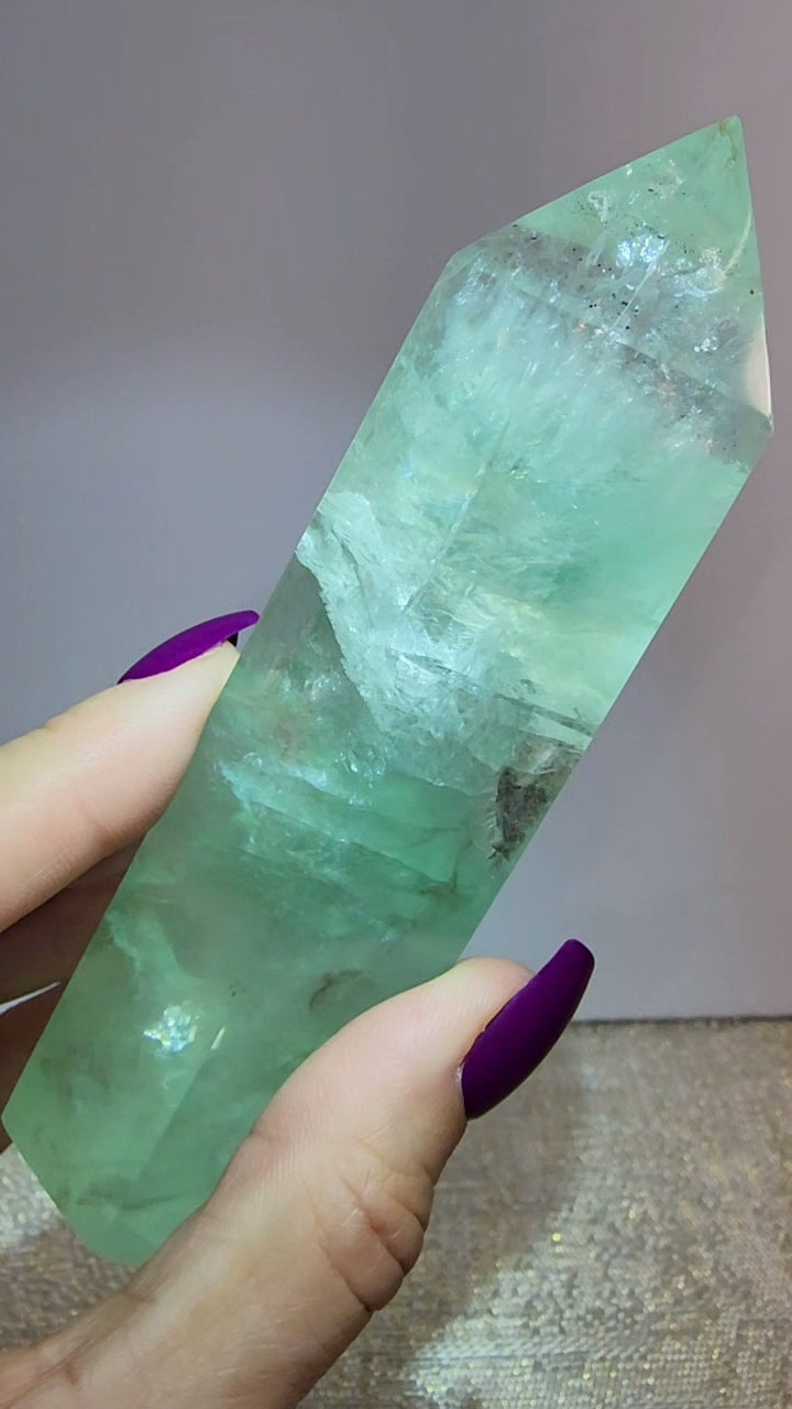 Green Fluorite Tower