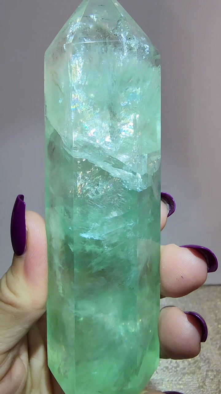 Green Fluorite Tower