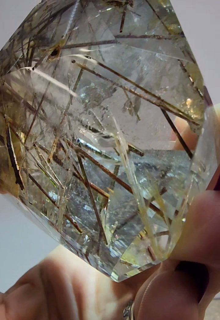 Clear Quartz Yellow Tourmaline and Golden Healer Free Form