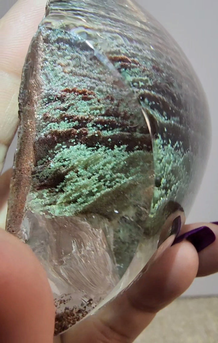 High Quality Lodolite Garden Quartz Free Form