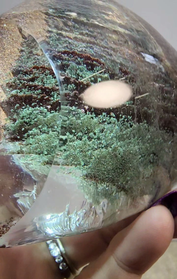 High Quality Lodolite Garden Quartz Free Form