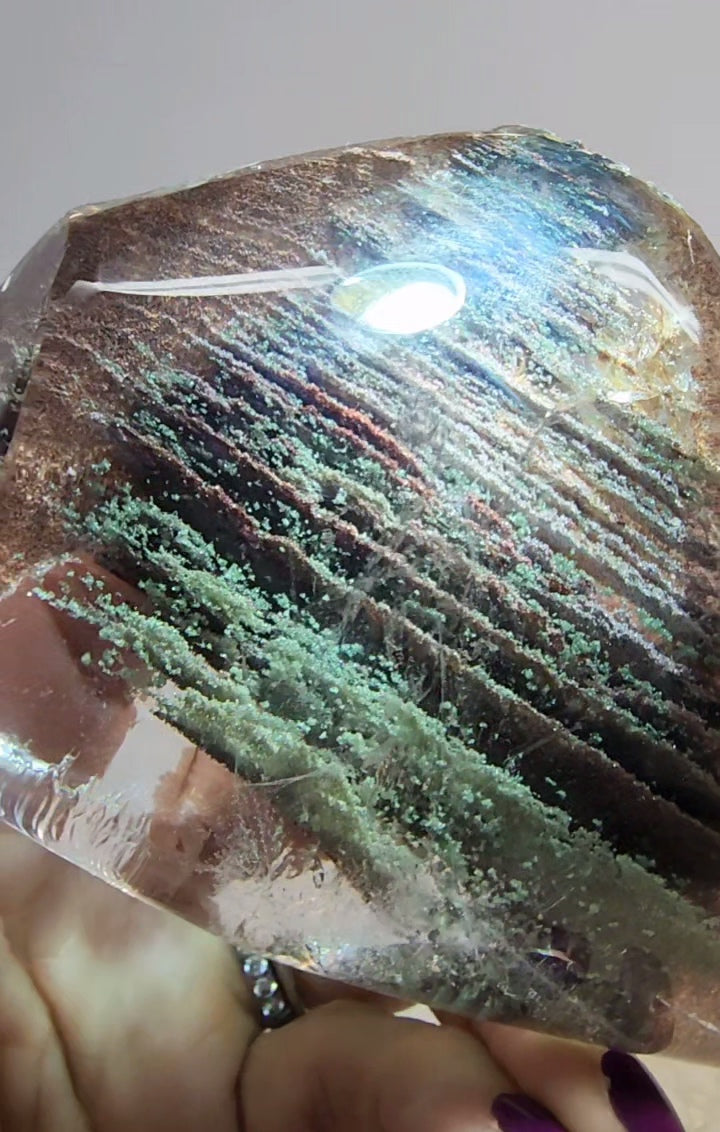 High Quality Lodolite Garden Quartz Free Form