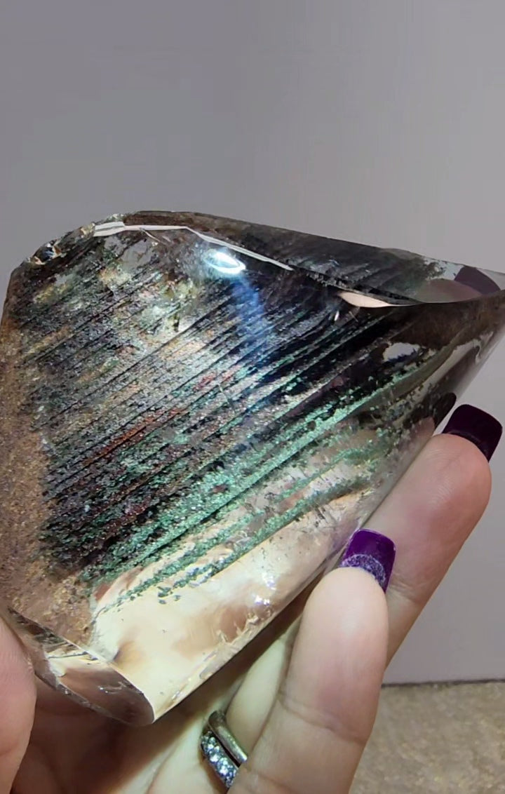 High Quality Lodolite Garden Quartz Free Form