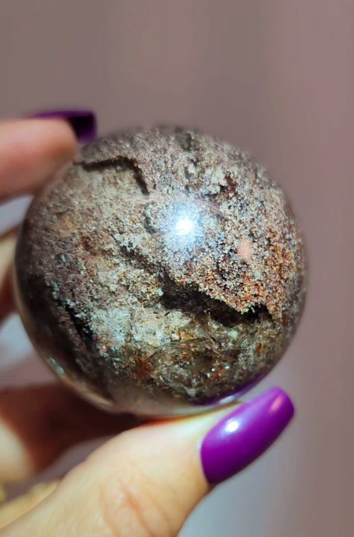 Lodolite Garden Quartz Sphere