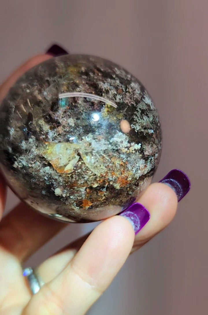 Lodolite Garden Quartz Sphere