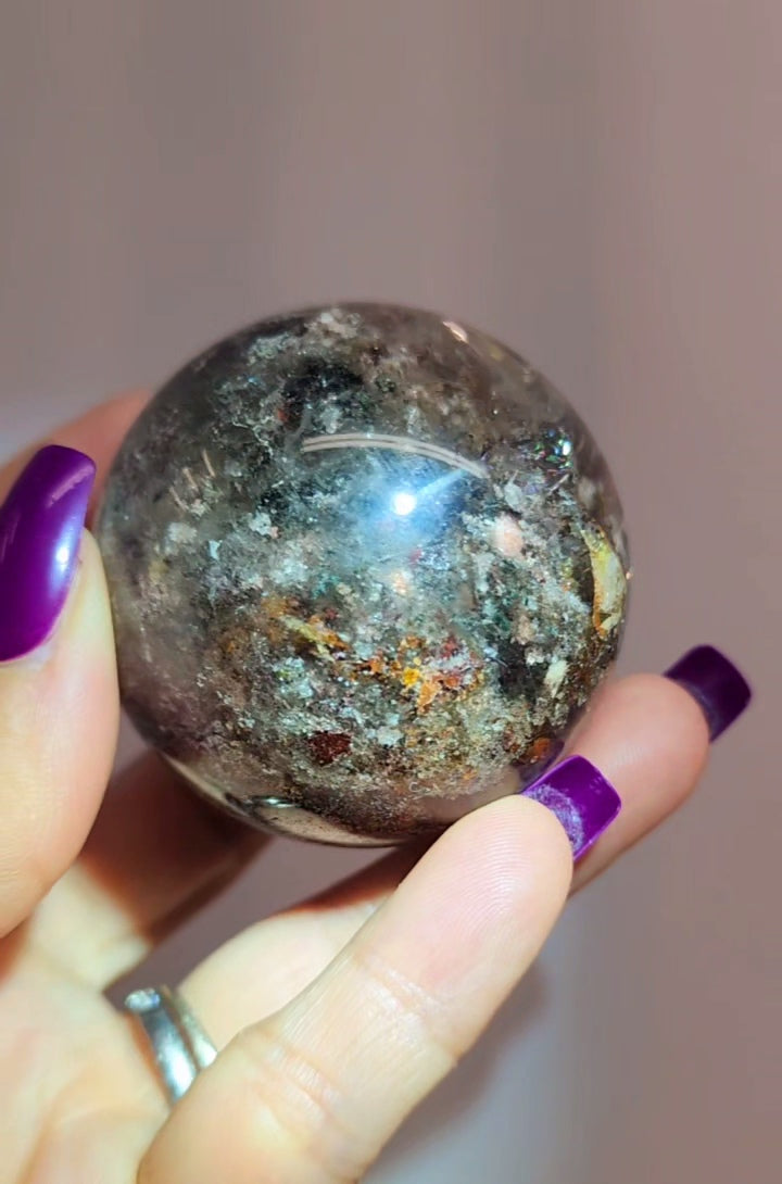 Lodolite Garden Quartz Sphere