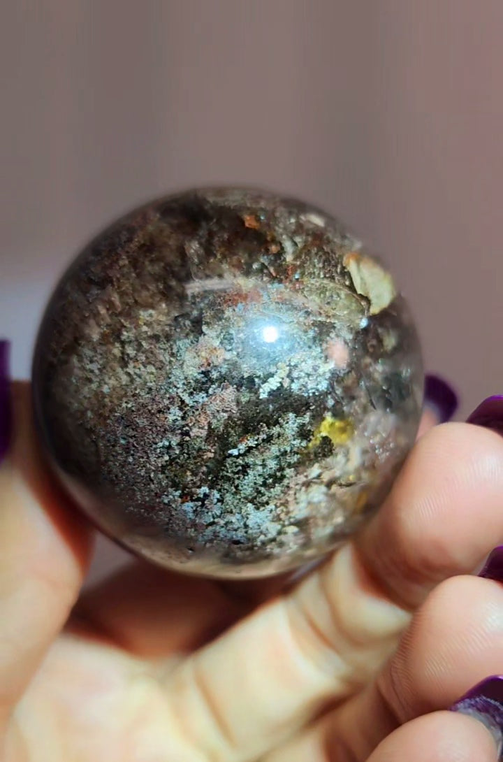Lodolite Garden Quartz Sphere
