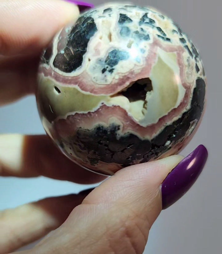 Rhodochrosite Sphere