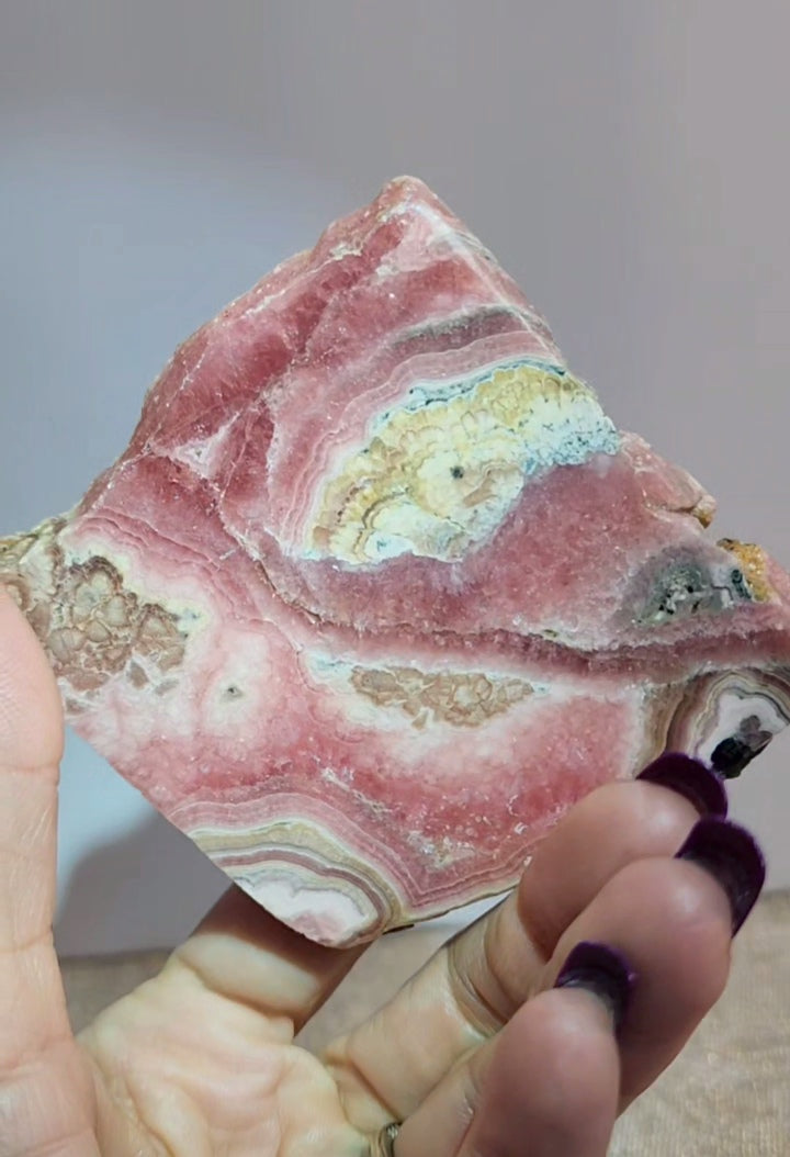 Rhodochrosite Slab