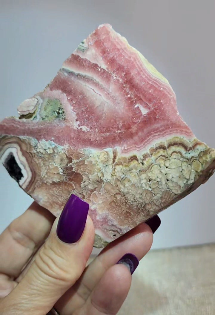 Rhodochrosite Slab