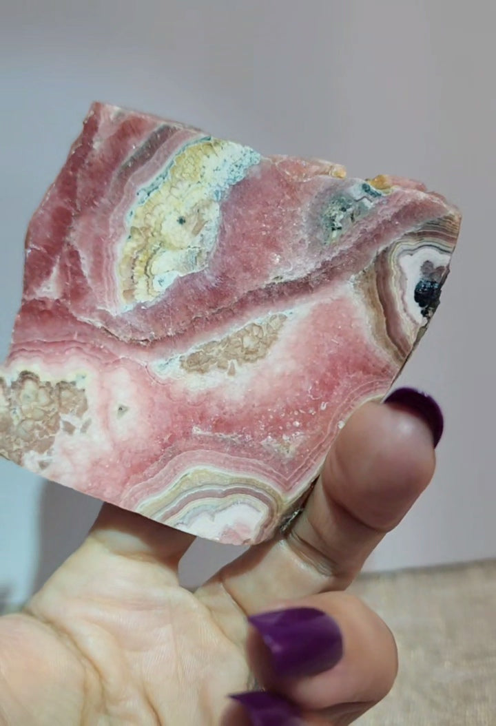 Rhodochrosite Slab