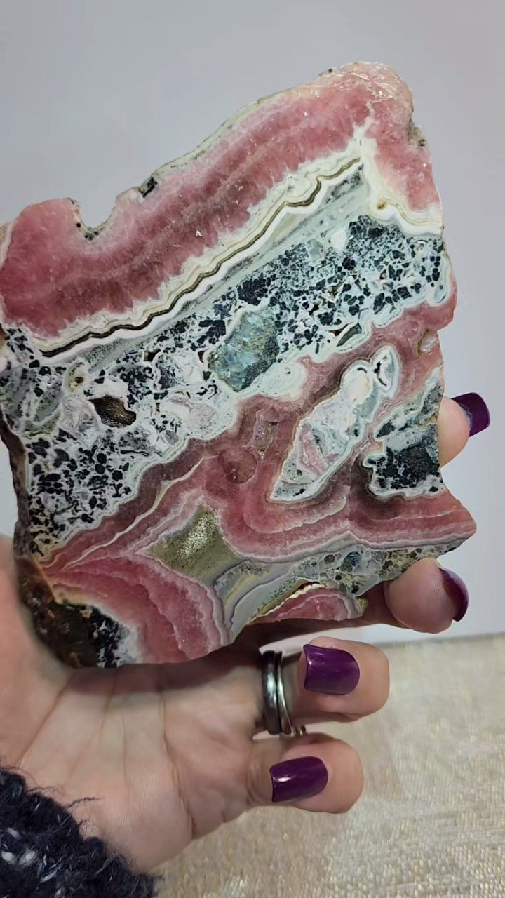 Rhodochrosite Slab