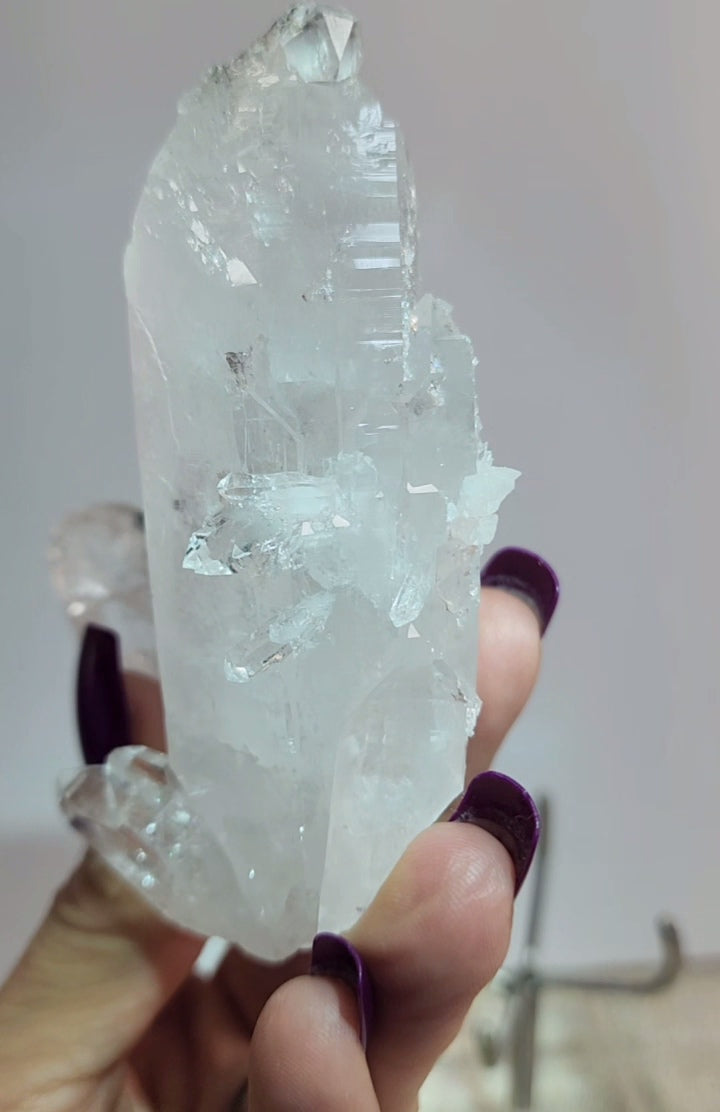 High Quality Pink Lemurian Quartz Cluster from Columbia