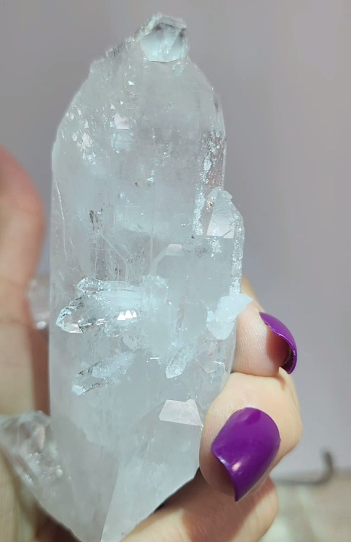 High Quality Pink Lemurian Quartz Cluster from Columbia