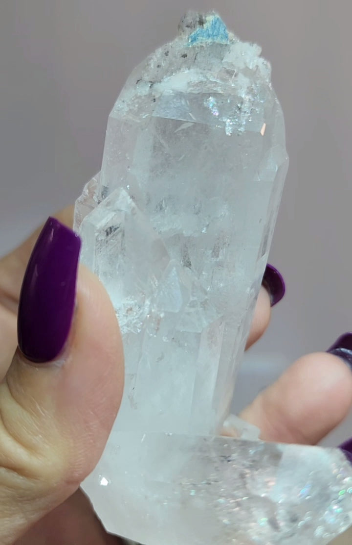 High Quality Pink Lemurian Quartz Cluster from Columbia