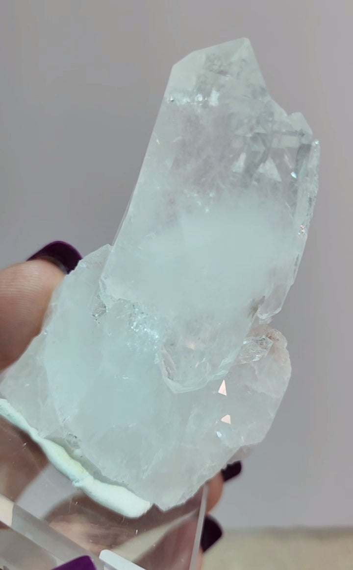 High Quality Pink Lemurian Quartz Cluster from Columbia