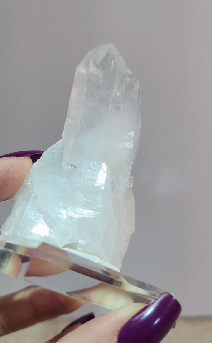 HQ Pink Lemurian Quartz Cluster from Columbia