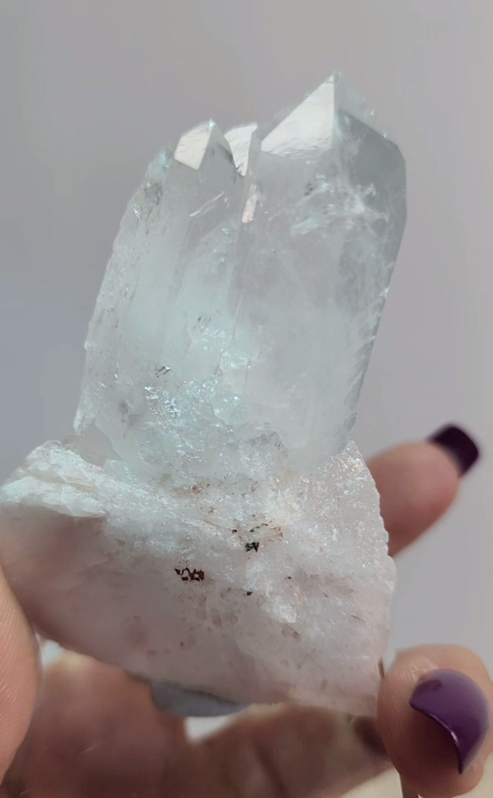 High Quality Pink Lemurian Quartz Cluster from Columbia