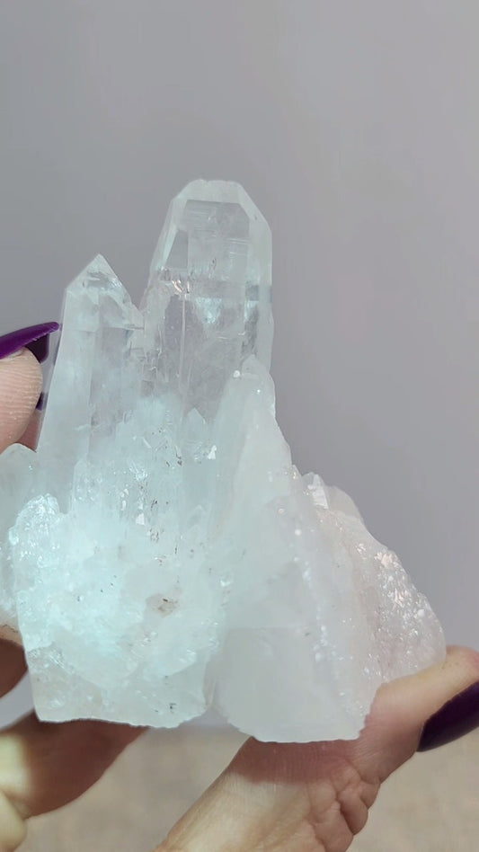 High Quality Pink Lemurian Quartz Cluster from Columbia