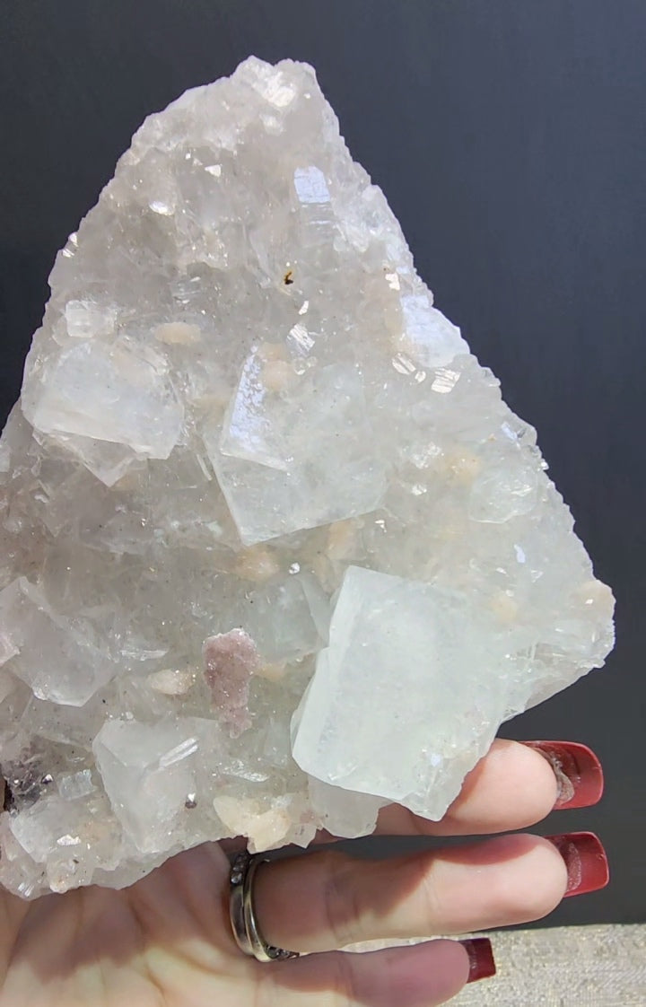 Zeolite /Apophylite With Stilbite and Chalcedony