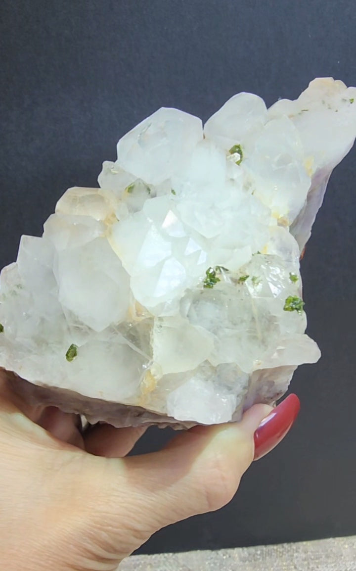Super Seven Specimen with Epidote