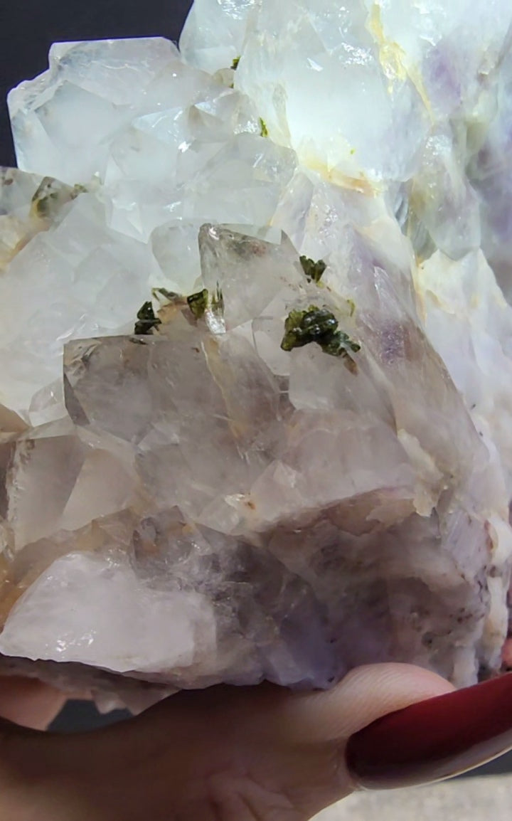 Super Seven Specimen with Epidote
