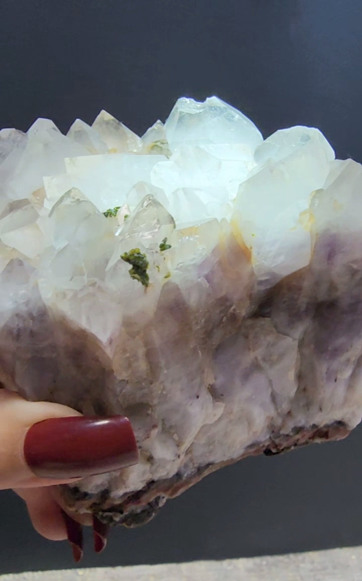 Super Seven Specimen with Epidote