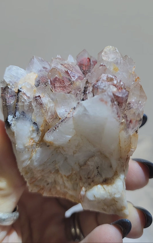 Red Phantom Hematite Garden Quartz Cluster from Morocco bundle and save for free shipping