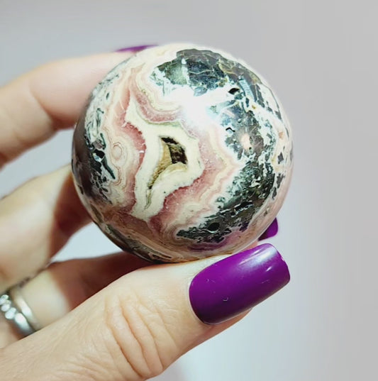 Rhodochrosite Sphere