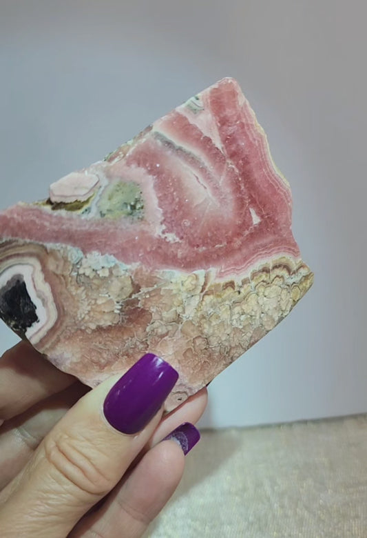 Rhodochrosite Slab