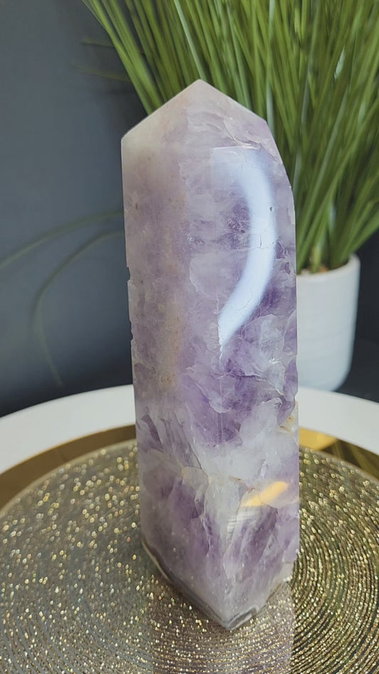Amethyst Quartz Agate Tower w/ Free shipping