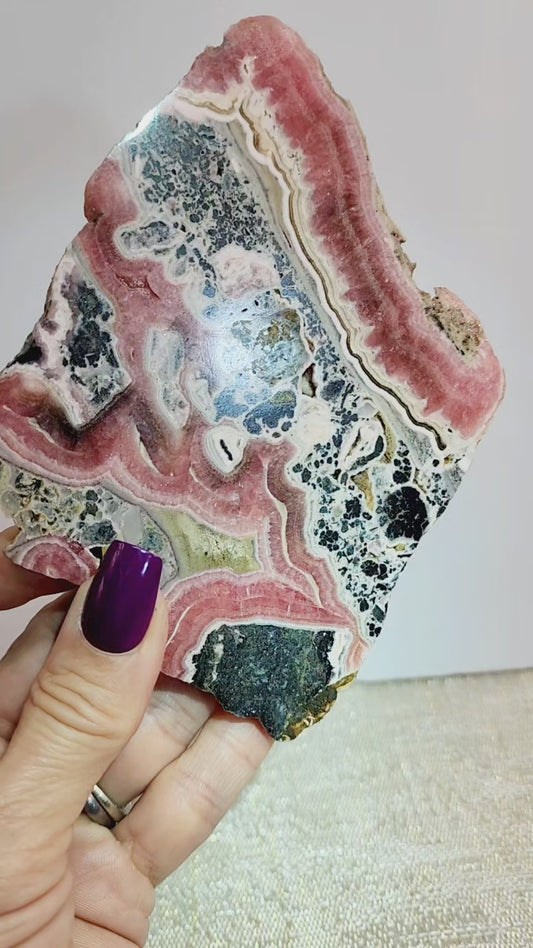Rhodochrosite Slab